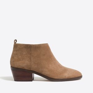 Jcrew camel suede sawyer booties size 8.5
